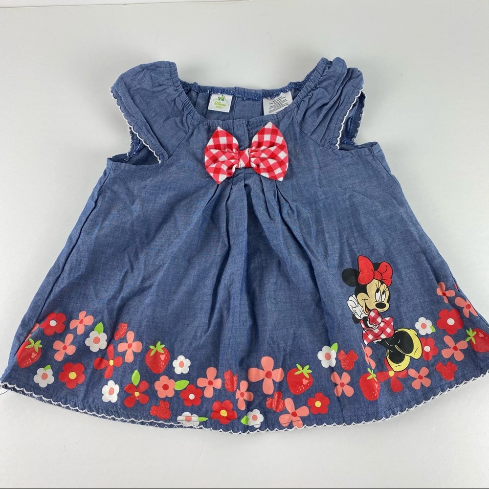 Disney Baby Chambray Minnie Mouse Dress 18M